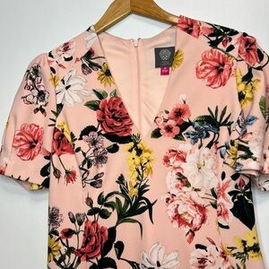 Vince Camuto Pink Floral Dress